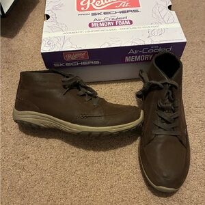 Skechers Brown Ankle Booties for Everyday Comfort